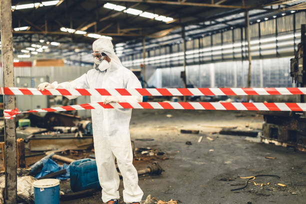 Professional Odor Removal technician working in Conroe, TX